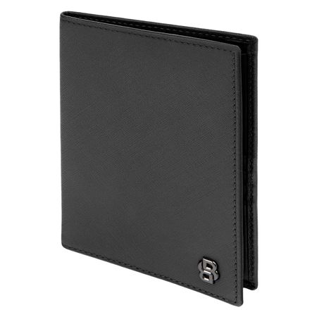 HLP526A-4 BOSS Passport holder Double B Saffiano Black