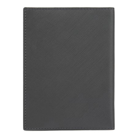 BOSS Passport holder Double B Saffiano Grey