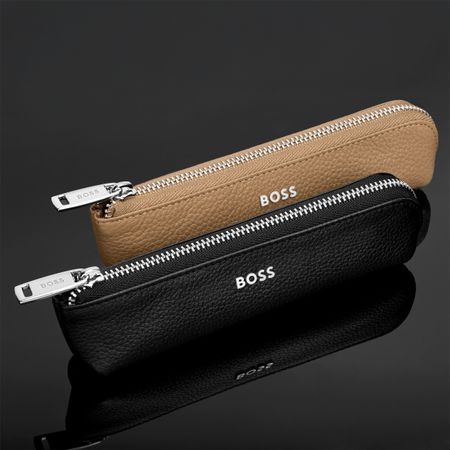 HLS417A-6 BOSS Small pen case Classic Grained Black