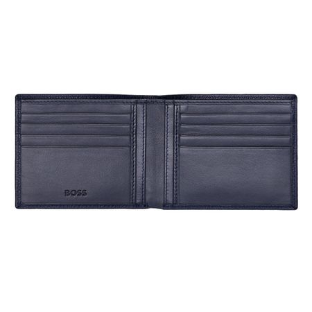 HLW416N-3 BOSS Wallet Classic Grained Navy