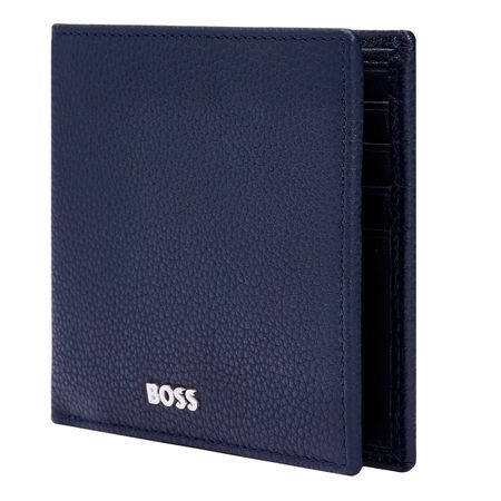 HLW416N-4 BOSS Wallet Classic Grained Navy
