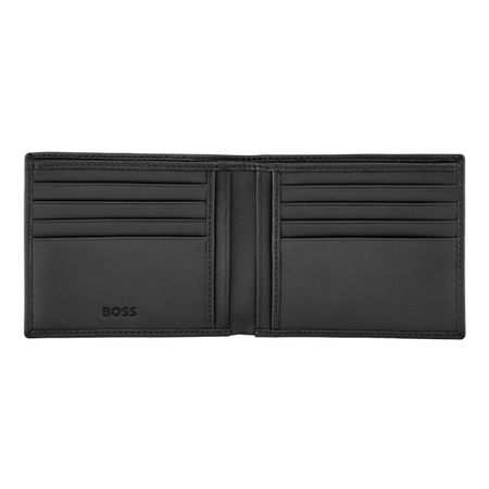HLW526A-3 BOSS Wallet Double B Saffiano Black