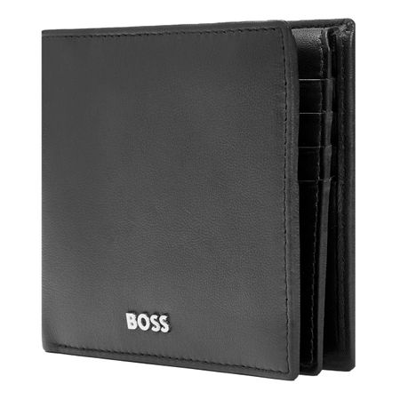 HLY403A-5 BOSS Wallet with flap Classic Smooth Black