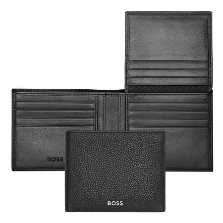 BOSS Wallet with flap Classic Grained Black