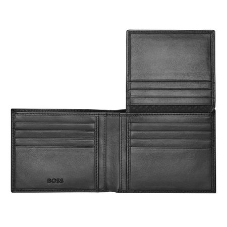 HLY416A-3 BOSS Wallet with flap Classic Grained Black