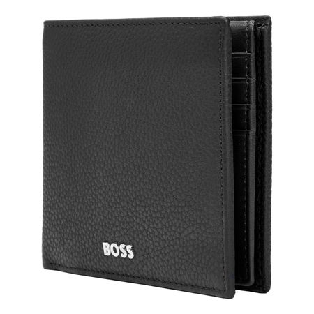 HLY416A-4 BOSS Wallet with flap Classic Grained Black
