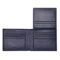 HLY416N-3 BOSS Wallet with flap Classic Grained Navy