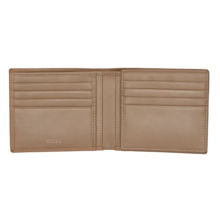 HLY416X-5 BOSS Wallet with flap Classic Grained Camel