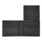 HLY526A-4 BOSS Card wallet with flap Double B Saffiano Black