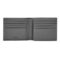 HLY526H-3 BOSS Card wallet with flap Double B Saffiano Grey