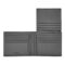 HLY526H-4 BOSS Card wallet with flap Double B Saffiano Grey