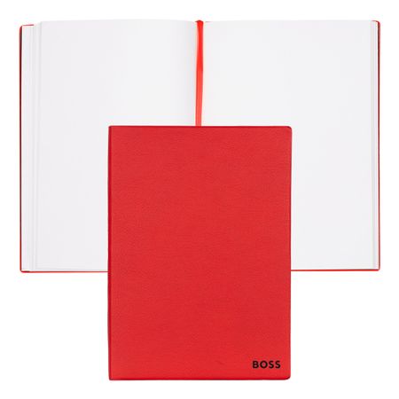 BOSS Notebook A5 Essential Red Lined