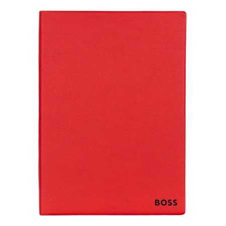 BOSS Notebook A5 Essential Red Lined