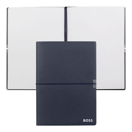 BOSS Notebook A5 Elegance Navy Plain