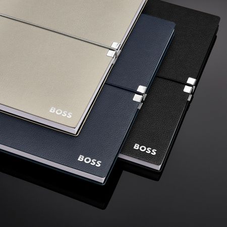 BOSS Notebook A5 Elegance Navy Plain