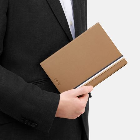 HNH321XP-6 BOSS Notebook A5 Iconic Camel Plain