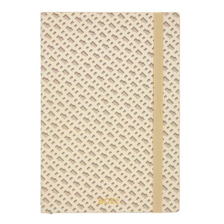 BOSS Notebook A5 Monogram Cream Lined