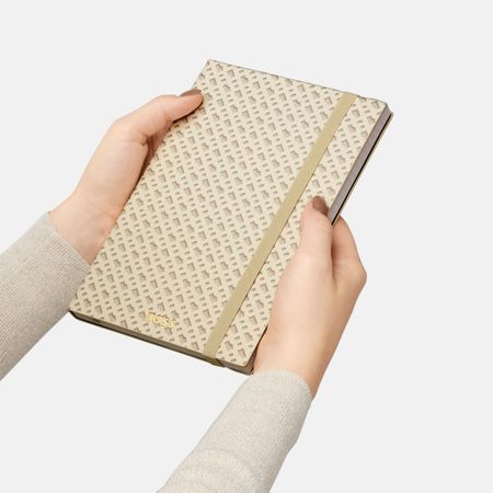 BOSS Notebook A5 Monogram Cream Lined