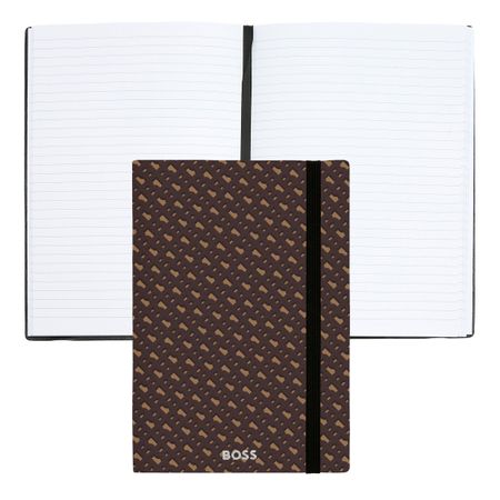 BOSS Notebook A5 Monogram Camel Lined