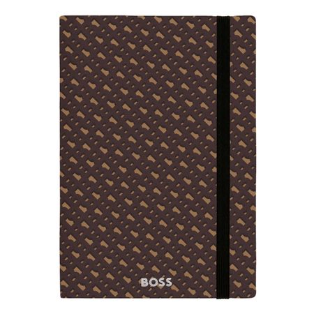 HNH412XL-3 BOSS Notebook A5 Monogram Camel Lined