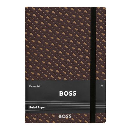 HNH412XL-5 BOSS Notebook A5 Monogram Camel Lined