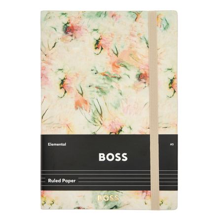 BOSS Notebook A5 Tie-dye Flower Cream Lined