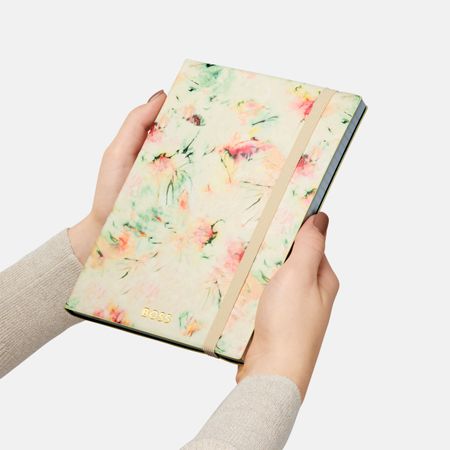 BOSS Notebook A5 Tie-dye Flower Cream Lined