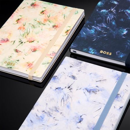 BOSS Notebook A5 Tie-dye Flower Cream Lined