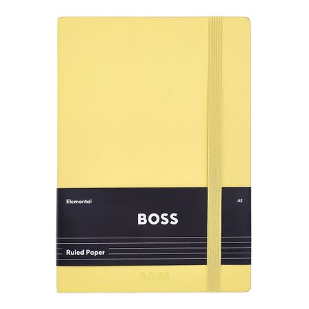 HNH422SL-5 BOSS Notebook A5 Pastel Classic Light Yellow Lined