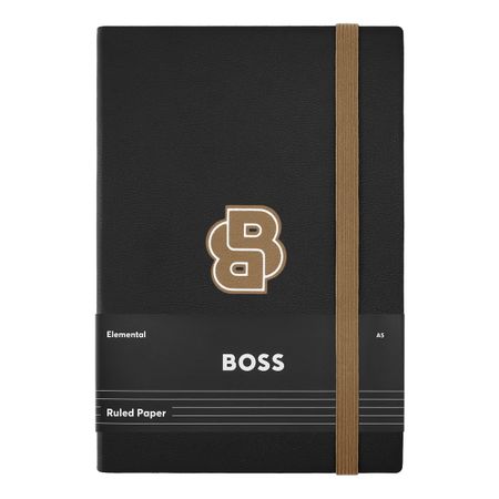 HNH612AL-5 BOSS Notebook A5 Varsity Black Lined