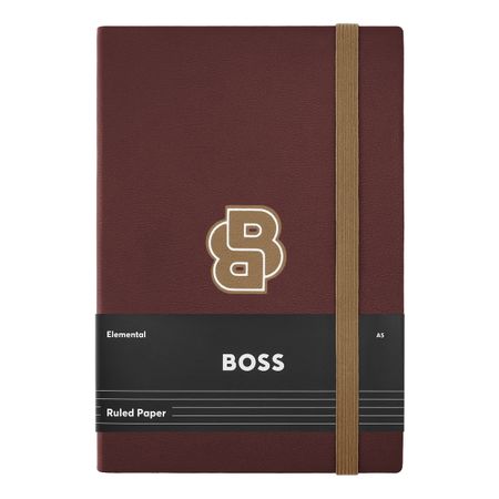 HNH612RL-5 BOSS Notebook A5 Varsity Burgundy Lined