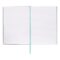 HNH623ML-4 BOSS Notebook A5 Holographic Flower Light Blue Lined