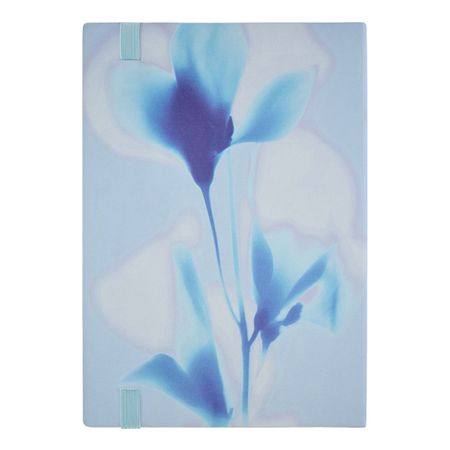 HNH623ML-6 BOSS Notebook A5 Holographic Flower Light Blue Lined