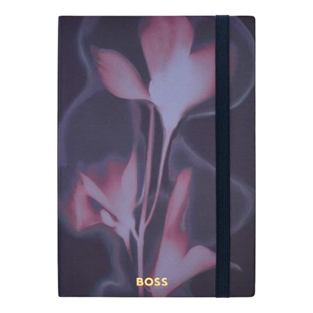 HNH623NL-3 BOSS Notebook A5 Holographic Flower Navy Lined