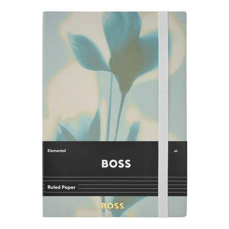 BOSS Notebook A5 Holographic Flower Light Green Lined