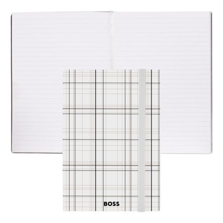 BOSS Notebook A5 Checkered White Lined