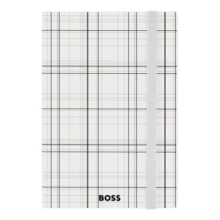 HNH624FL-3 BOSS Notebook A5 Checkered White Lined