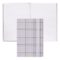 HNH624WL-1 BOSS Notebook A5 Checkered Lilac Lined