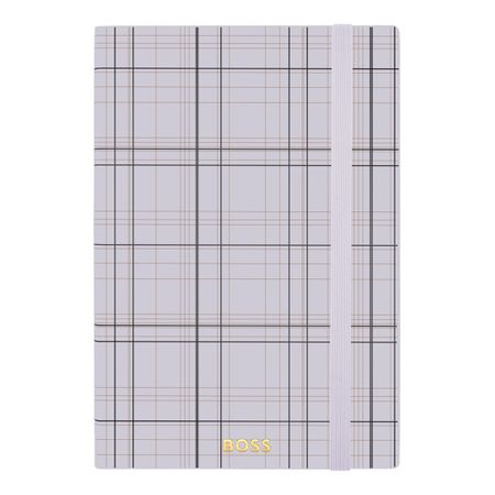 HNH624WL-3 BOSS Notebook A5 Checkered Lilac Lined