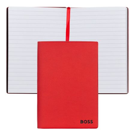 BOSS Notebook A6 Essential Red Lined