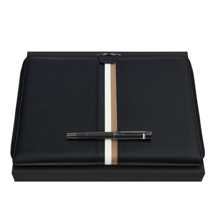 HUGO BOSS Set HUGO BOSS Black (rollerball pen & conference folder A4)