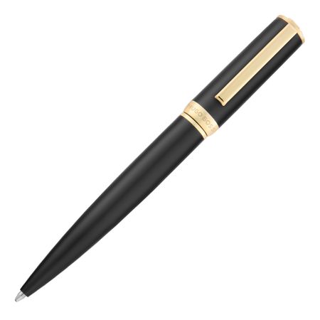 HUGO BOSS Ballpoint pen Arche Double B Black & Gold