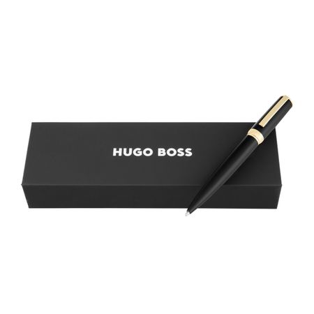 HUGO BOSS Ballpoint pen Arche Double B Black & Gold