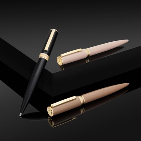 HSC5204Q-7 HUGO BOSS Ballpoint pen Arche Double B Nude