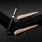 HUGO BOSS Ballpoint pen Arche Double B Camel