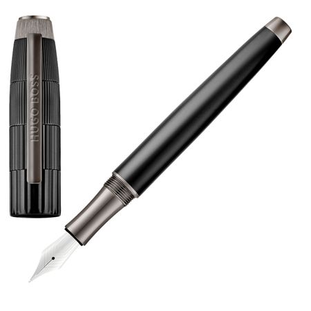 HUGO BOSS Fountain pen Striato Black