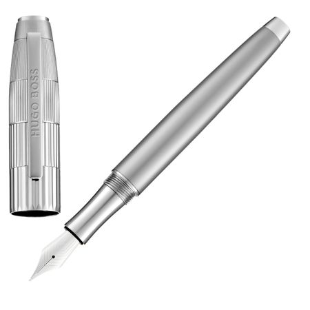 HUGO BOSS Fountain pen Striato Chrome