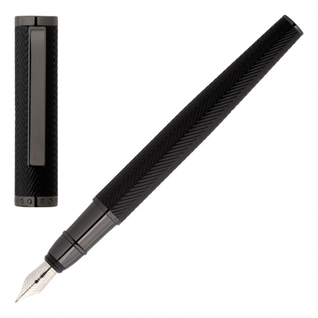 HUGO BOSS Fountain pen Formation Herringbone Gun