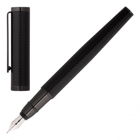 HUGO BOSS Fountain pen Formation Herringbone Gun