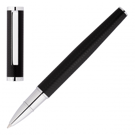 HUGO BOSS Rollerball pen Formation Herringbone Chrome